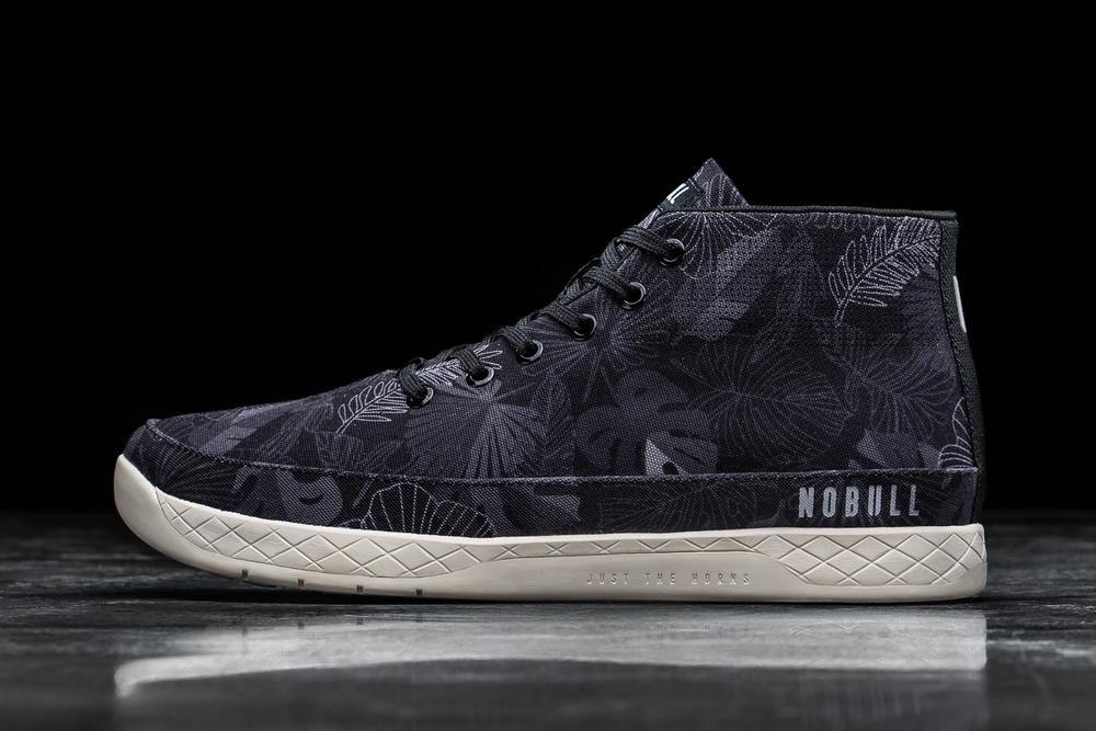 NOBULL Patike Za Trening Muške - Nobull Oasis Canvas Mid Crne (047869-SAN)